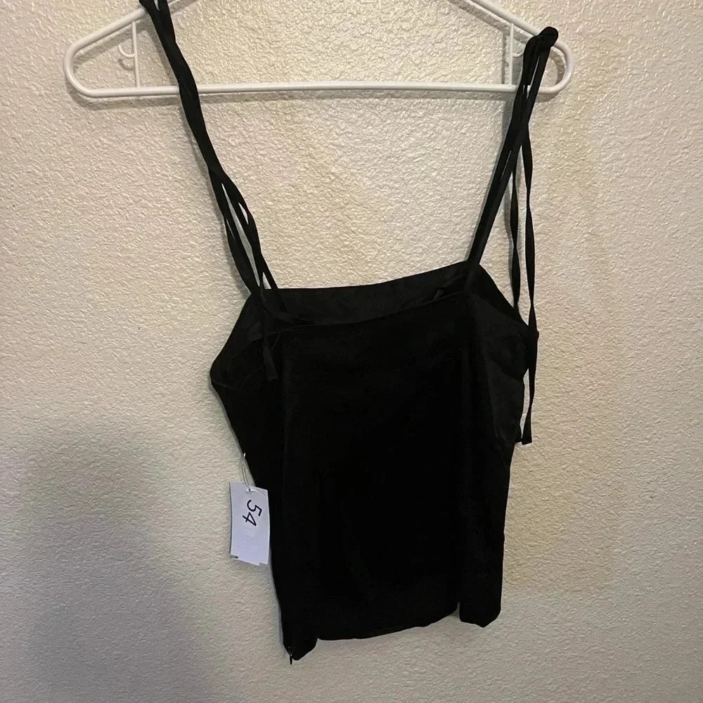 Top shop black tank top size 4 NWT - Picture 4 of 5